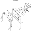 CABINET FRONT Diagram and Parts List for DLB2650BGL  Hotpoint Dryer