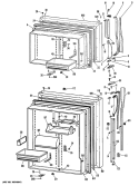 Part Location Diagram of WR78X7966 GE FZ O.DOOR AD