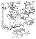 Section Diagram and Parts List for CTX24GKGR  Hotpoint Refrigerator