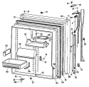 Section Diagram and Parts List for CTX25DKFL  Hotpoint Refrigerator