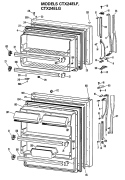 Section Diagram and Parts List for CTX24ELFRAD  Hotpoint Refrigerator