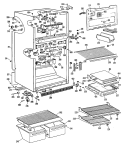 Part Location Diagram of WR71X1962 GE SHELF CANT WIRE Assembly