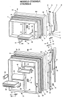 Part Location Diagram of WR78X7916 GE FZ O.DOOR White