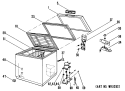 Part Location Diagram of WR78X8196 GE OUTER LID PANEL