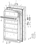 Part Location Diagram of WR78X8194 GE O. D. PANEL