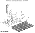 REPLACEMENT HI - SIDE ASSEMBLY Diagram and Parts List for WR87X0295  Hotpoint Refrigerator