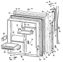 Section Diagram and Parts List for CTX25DLFRAD  Hotpoint Refrigerator