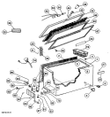 Section Diagram and Parts List for FH26CMB  Hotpoint Freezer