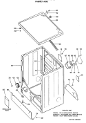 CABINET ASM. Diagram and Parts List for DLB2900MAL  Hotpoint Dryer