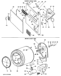 CABINET FRONT ASM. Diagram and Parts List for DLL2880DML  Hotpoint Dryer