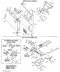 CABINET FRONT ASSEMBLY Diagram and Parts List for DLL1550BHL  Hotpoint Dryer