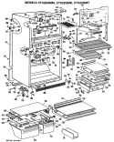 Section Diagram and Parts List for CTX22GMTRAD  Hotpoint Refrigerator