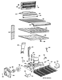Section Diagram and Parts List for CTX22GMTRAD  Hotpoint Refrigerator