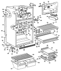 Section Diagram and Parts List for CTX24GLRRAD  Hotpoint Refrigerator