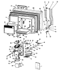Part Location Diagram of WR78X8209 GE FZ O.DOOR Left Hand AD