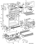 Part Location Diagram of WR71X2110 GE SHELF CANT
