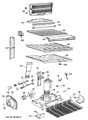 Section Diagram and Parts List for CTX22GPJRWH  Hotpoint Refrigerator
