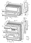 Section Diagram and Parts List for CTX24GPERAD  Hotpoint Refrigerator