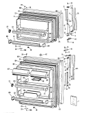 Section Diagram and Parts List for CTX25GPERWH  Hotpoint Refrigerator