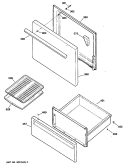 Section Diagram and Parts List for RB525S1  Hotpoint Range