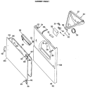 CABINET FRONT Diagram and Parts List for DRB1255KAL  General Electric Dryer