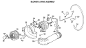 BLOWER & DRIVE ASSEMBLY Diagram and Parts List for DRB2885KAL  General Electric Dryer