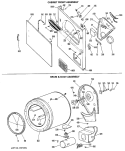 CABINET FRONT ASSEMBLY Diagram and Parts List for DRL2885KAL  General Electric Dryer