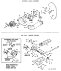 BLOWER & DRIVE ASSEMBLY Diagram and Parts List for DRL2885KAL  General Electric Dryer