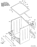 Section Diagram and Parts List for DRB1255KBL  General Electric Dryer