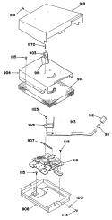 Section Diagram and Parts List for 14788L0  General Electric Range