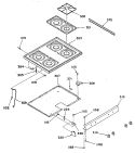Part Location Diagram of WB07X1636 GE TRIM-COOKTOP-LEFT