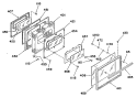 Section Diagram and Parts List for 24588B0  General Electric Range