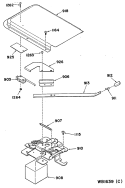Section Diagram and Parts List for 24488W0  General Electric Range