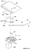 Section Diagram and Parts List for 24688B0  General Electric Range
