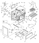 Section Diagram and Parts List for L3B150GL0  General Electric Range