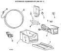 AUTOMATIC ICEMAKER KIT Diagram and Parts List for MK KIT 1  General Electric Ice Maker