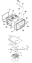Section Diagram and Parts List for L3B315GL0  General Electric Range