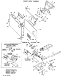 CABINET FRONT ASSEMBLY Diagram and Parts List for DRL2455MAL  General Electric Dryer