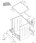 Section Diagram and Parts List for DRB1555MAL  General Electric Dryer