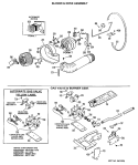BLOWER & DRIVE ASSEMBLY Diagram and Parts List for DRL2885MAL  General Electric Dryer