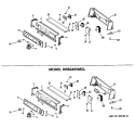 Section Diagram and Parts List for DRB1555MCL  General Electric Dryer