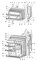 Section Diagram and Parts List for TBX23ZGBR  General Electric Refrigerator