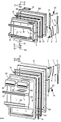 Section Diagram and Parts List for TBF15SBCR  General Electric Refrigerator
