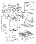 Section Diagram and Parts List for TBFM17VBMR  General Electric Refrigerator
