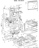 Part Location Diagram of WR17X1933 GE DUCT Assembly