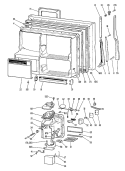 Section Diagram and Parts List for TBX22RFDL  General Electric Refrigerator