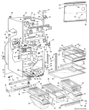 Section Diagram and Parts List for TBX22RFDL  General Electric Refrigerator