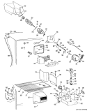 Section Diagram and Parts List for TBX22RFDL  General Electric Refrigerator