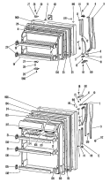 Section Diagram and Parts List for TBX18BGCR  General Electric Refrigerator