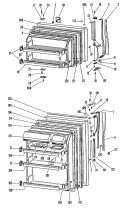 Part Location Diagram of WR38X1032 GE TRIM DOOR